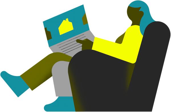 Stow Brothers illustration of laptop